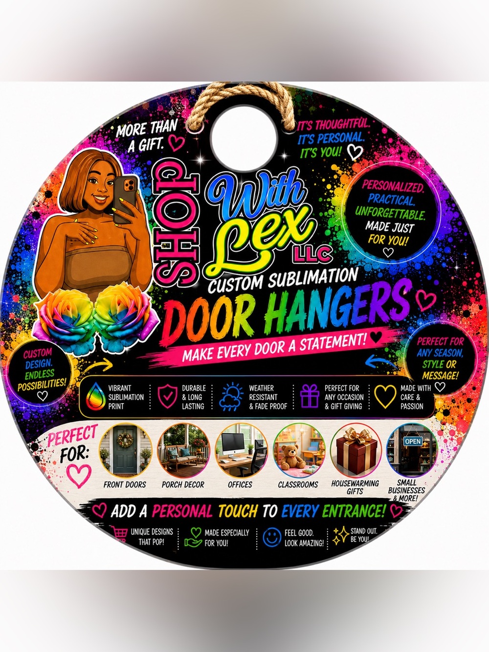 🚪 Custom Sublimation Door Hangers